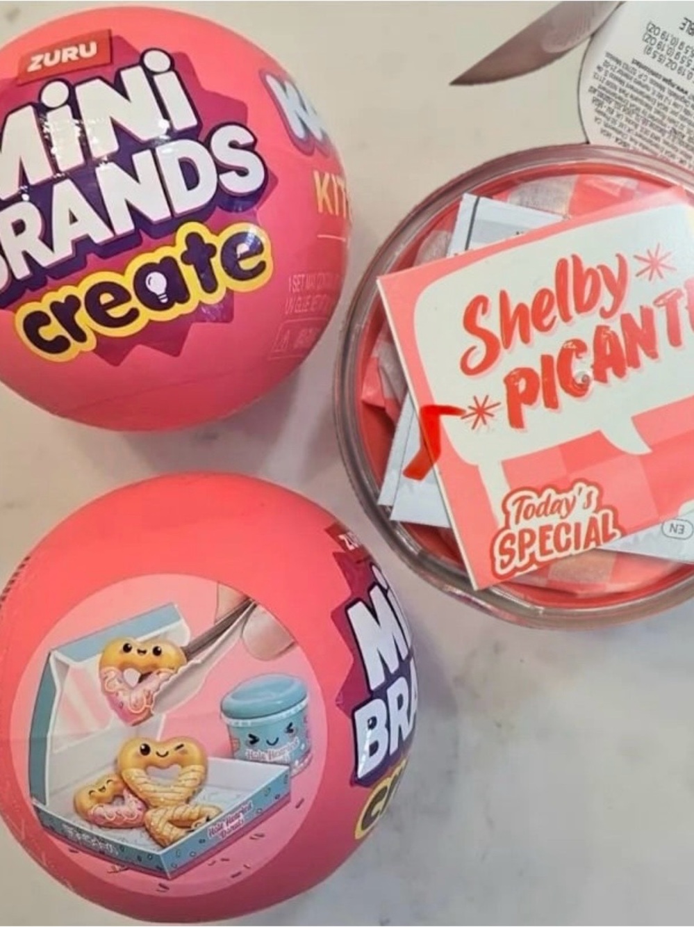 Mini Brands Create Kawaii Kitchen & Miniverse Plush Taco NEW LOT of 3